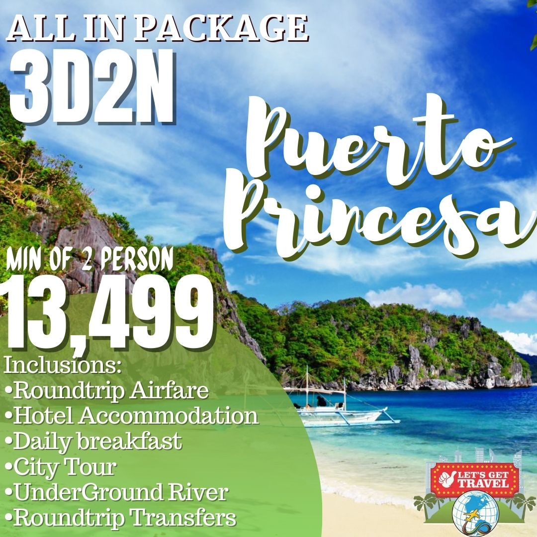 3D2N Puerto Princesa, Palawan All In Complete Tour Package Lazada PH