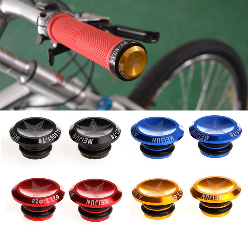1 Pair Bike MTB Aluminum Alloy Grip Handlebar Bar End Plugs Stoppers Caps  New | Lazada PH