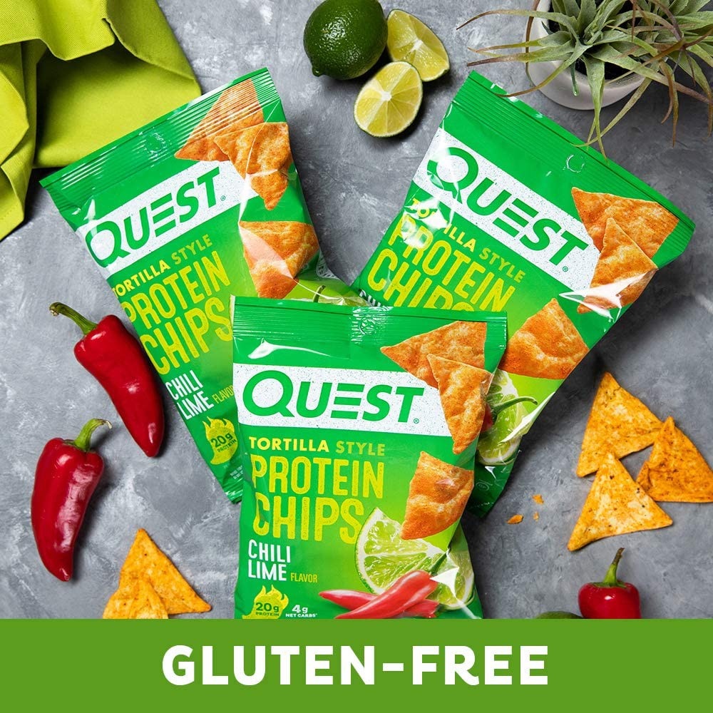 Quest Tortilla Style Protein Chips Chili Lime Flavor Low Carb Keto