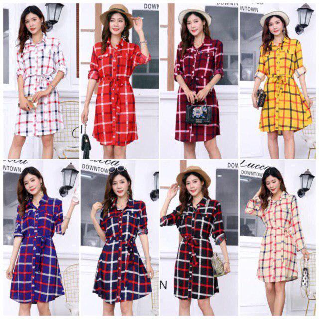 Checkered polo hot sale dress