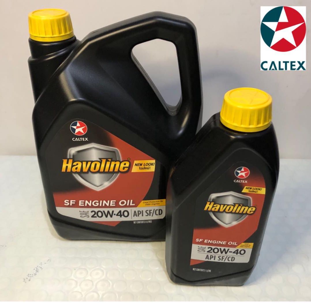 CALTEX ENGINE OIL HAVOLINE SF ENGINE OIL 5 LITERS SAE 20W40 API SF/CD Lazada PH