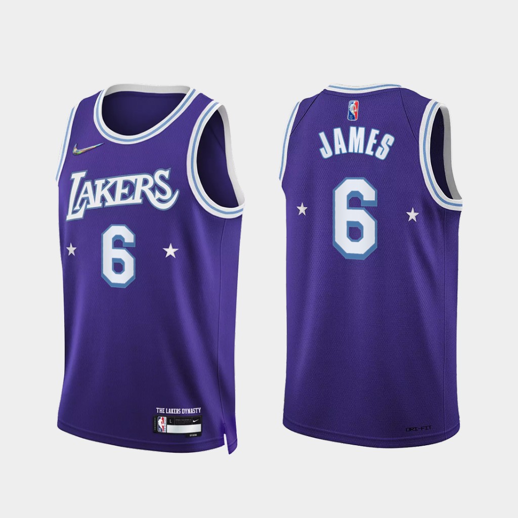 Lakers LeBron James 75th Anniversary Authentic Icon Jersey 40