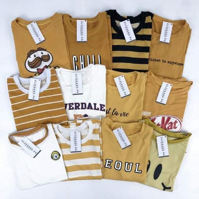 bundle of graphic tees