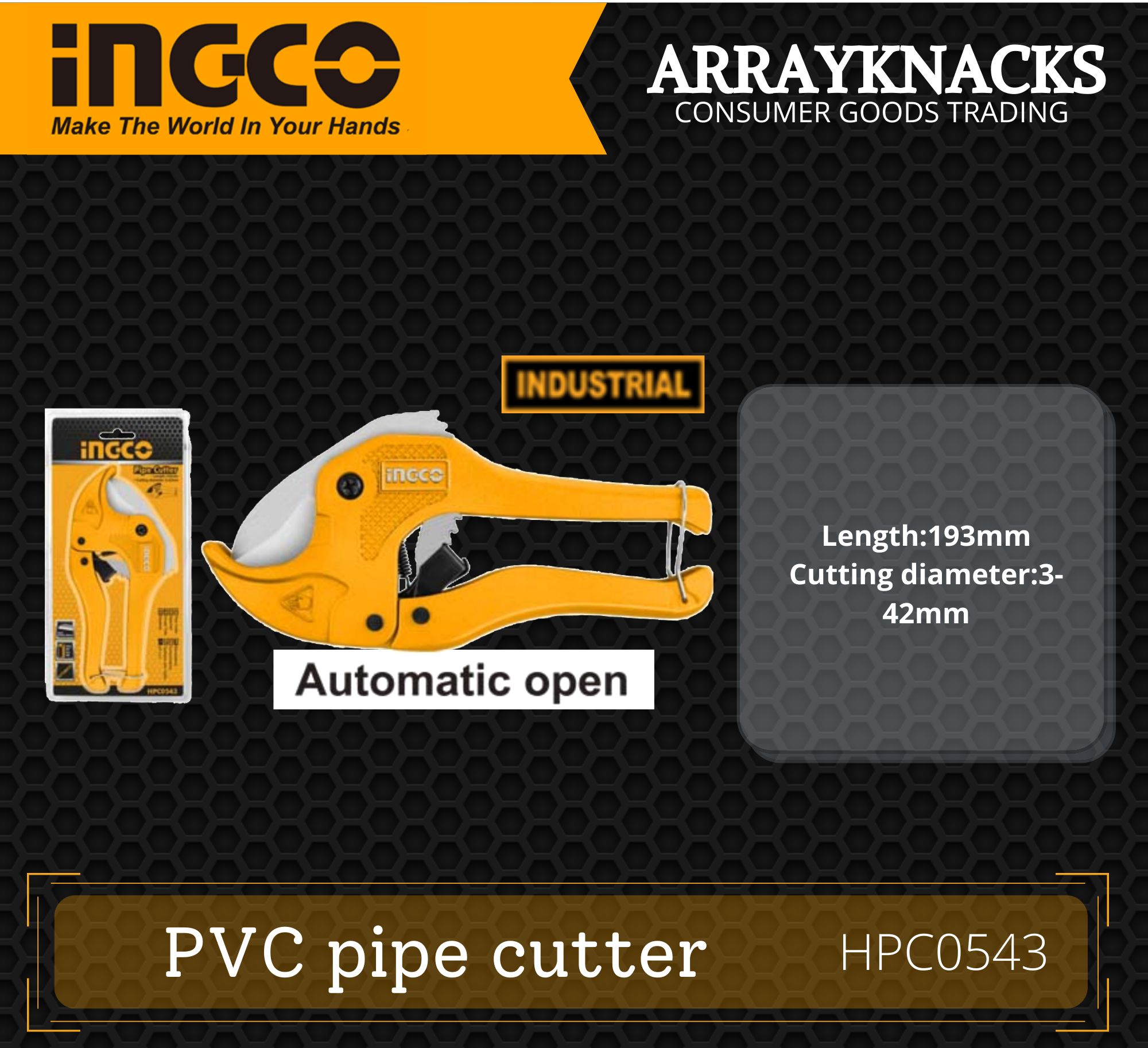 INGCO PVC pipe cutter (HPC0543) | HAND TOOLS | Lazada PH