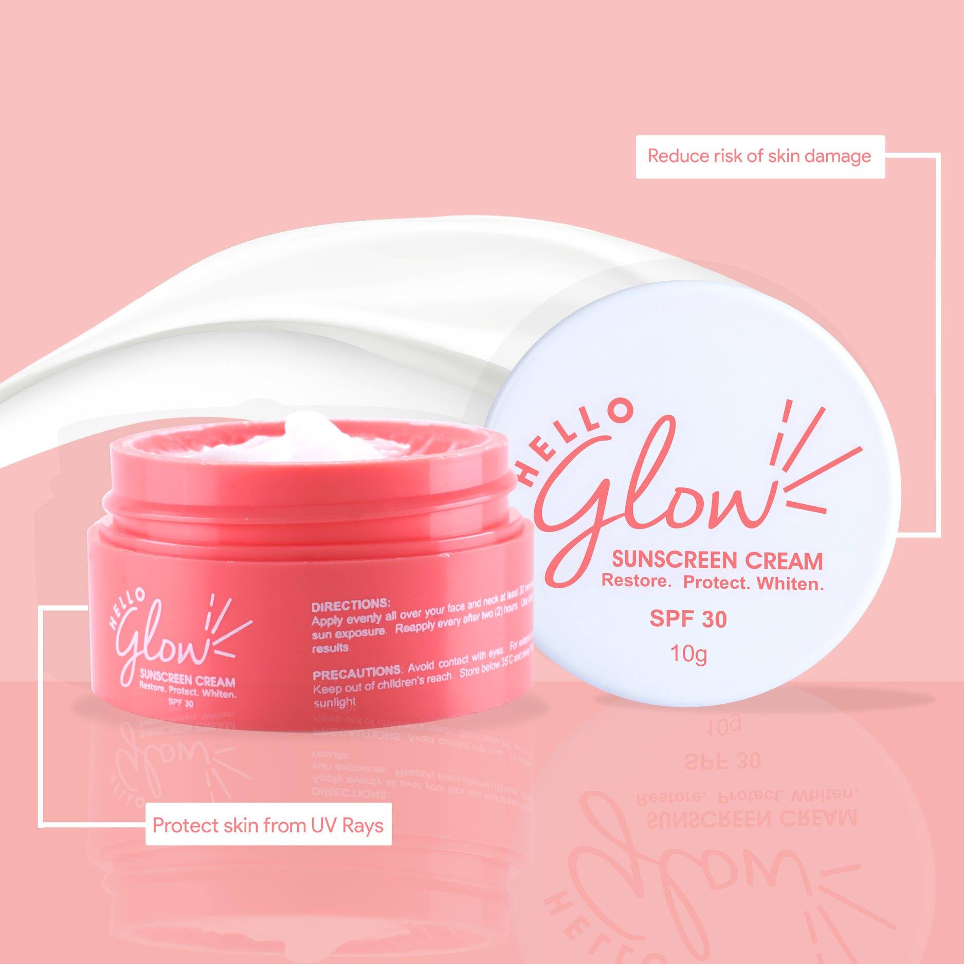 hello glow whitening cream