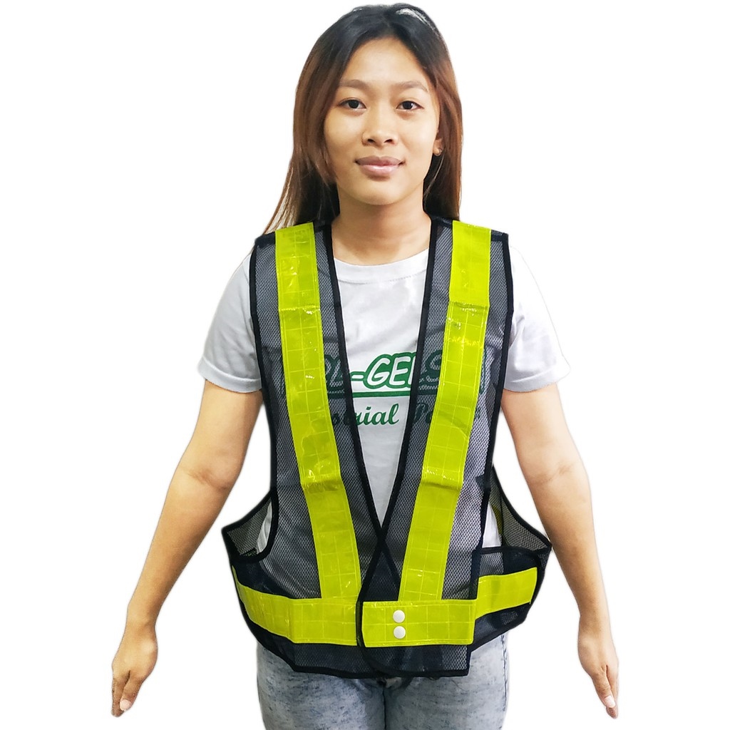 Meisons safety vest V TYPE black yellow reflective vest Lazada PH