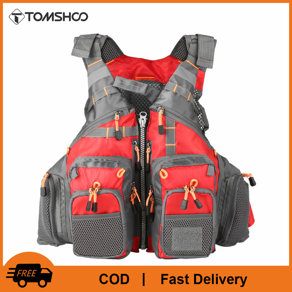 TOMSHOO Lixada Outdoor Breathable Padded Fishing Life Vest