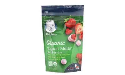 From US, Organic Yogurt Melts, 8+ Months, Red Berries, 1.0 oz (28 g).