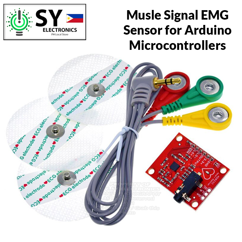 Muscle Signal Sensor EMG Sensor Controller Set Kit Detects Muscle