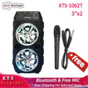 KTS-1062T Portable Wireless Karaoke Speaker with Amplifier and Mic