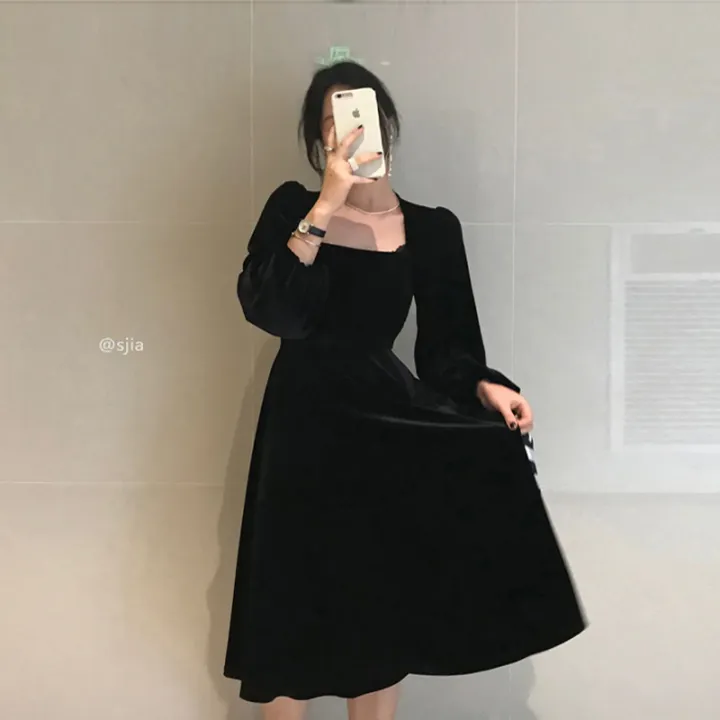 mid length velvet skirts
