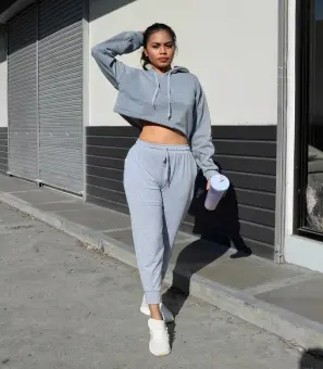 lazada crop top hoodie