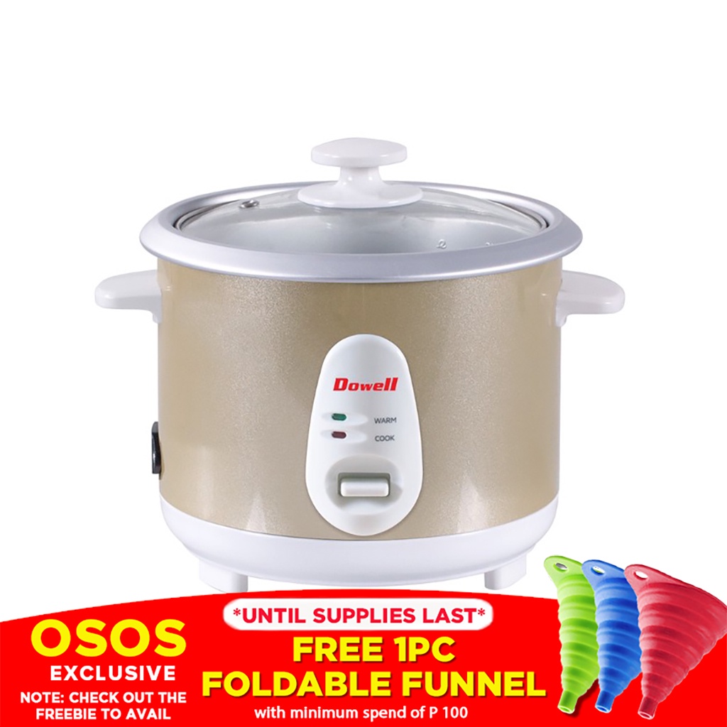 Dowell Original 3 cups Rice Cooker with Aluminum Rice Bowl RC30G •OSOS
