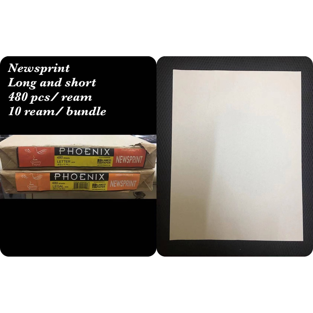 NEWSPRINT PAPER 480 SHEETS Lazada PH