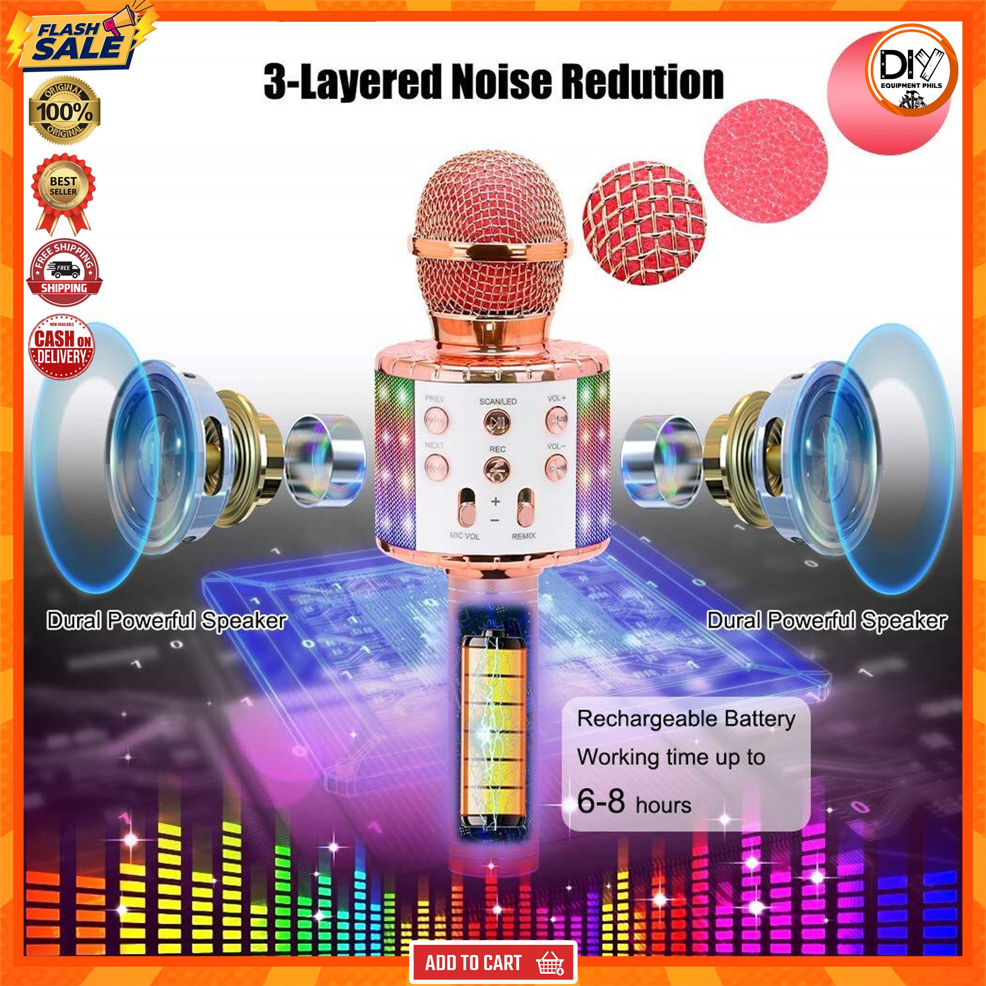 TRENDING AND AUTHENTIC MICROPHONE WIRELESS KARAOKE BLUETOOTH HANDHELD