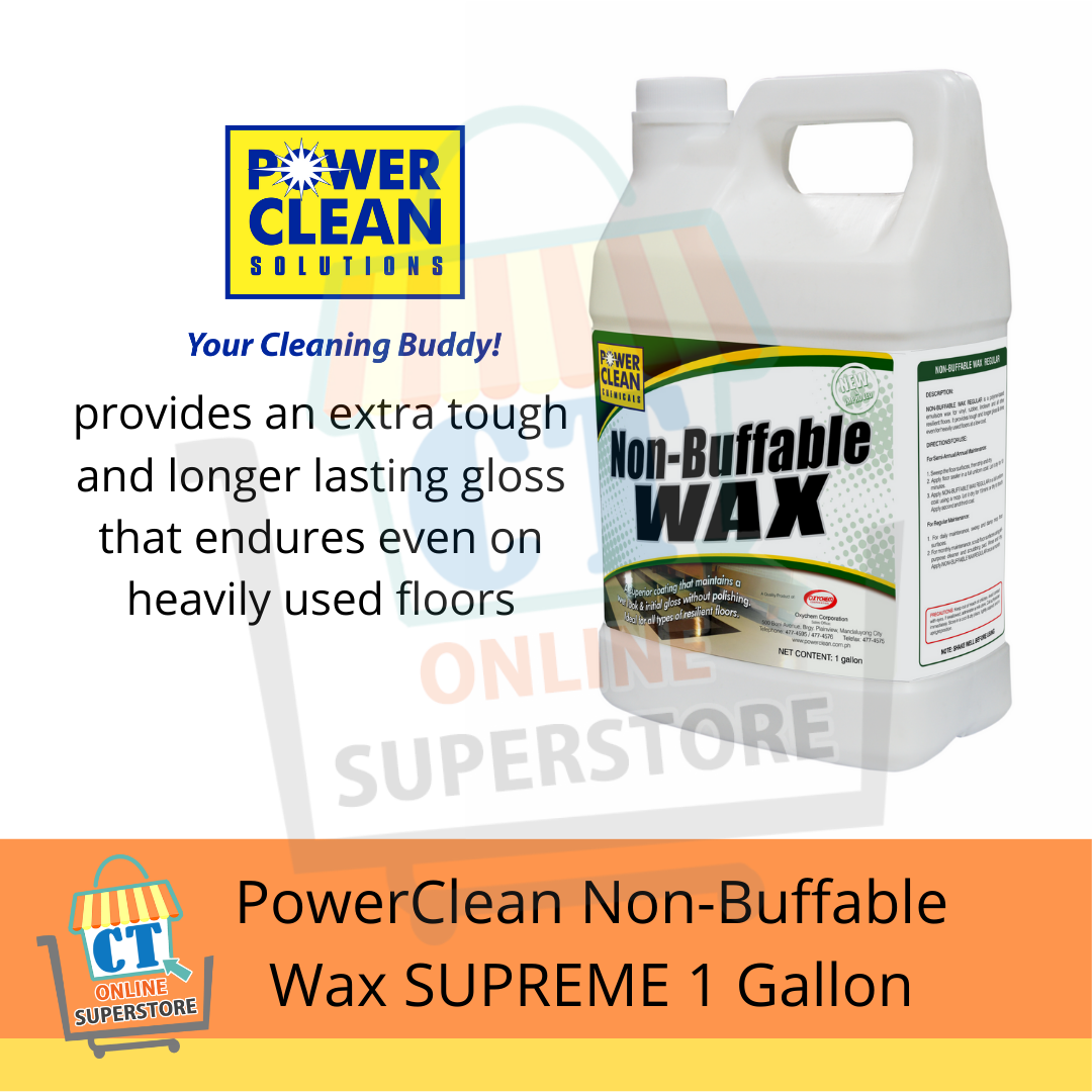 Powerclean Non Buffable Wax Supreme 1gallon Lazada Ph