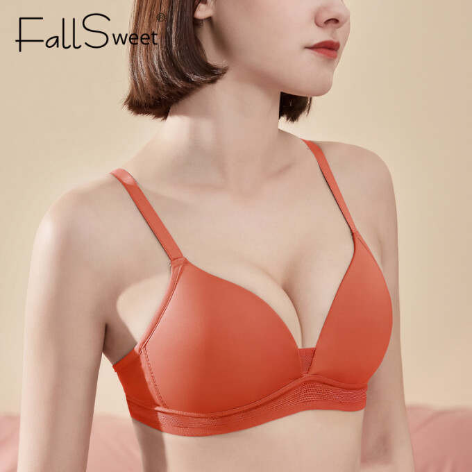 Fallsweet Seamless Bras For Women Push Up Bras No Wire Comfort Brassiere A B Cup Girls Lingerie 