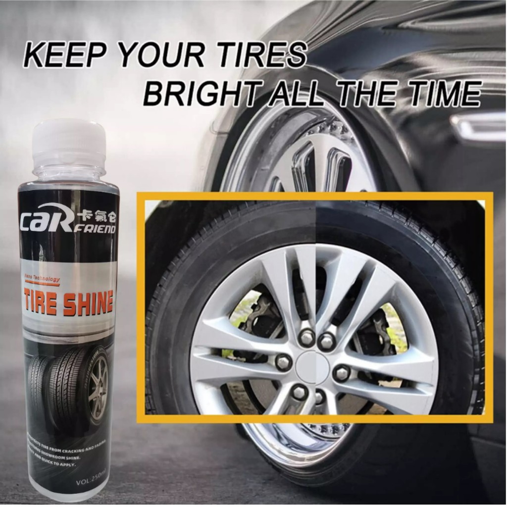 Dazzling Stuff | High Quality Car Friend Tire Shine 250ML - Tire Black ...