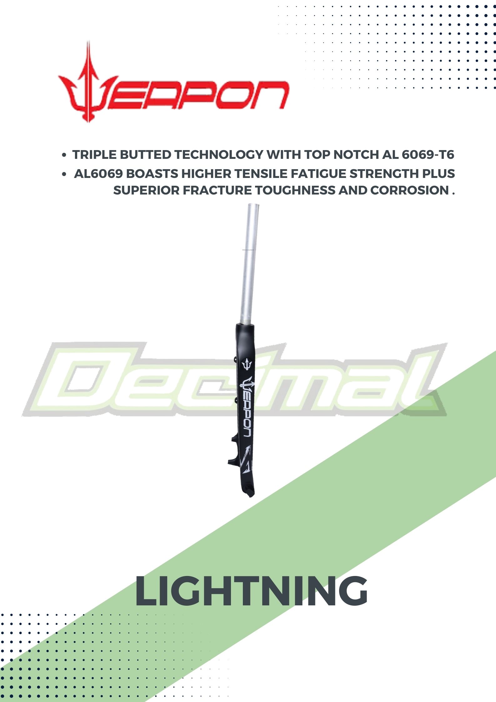 Weapon lightning discount 9 rigid fork