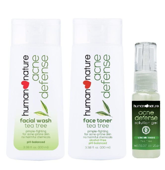 human nature acne defense face toner