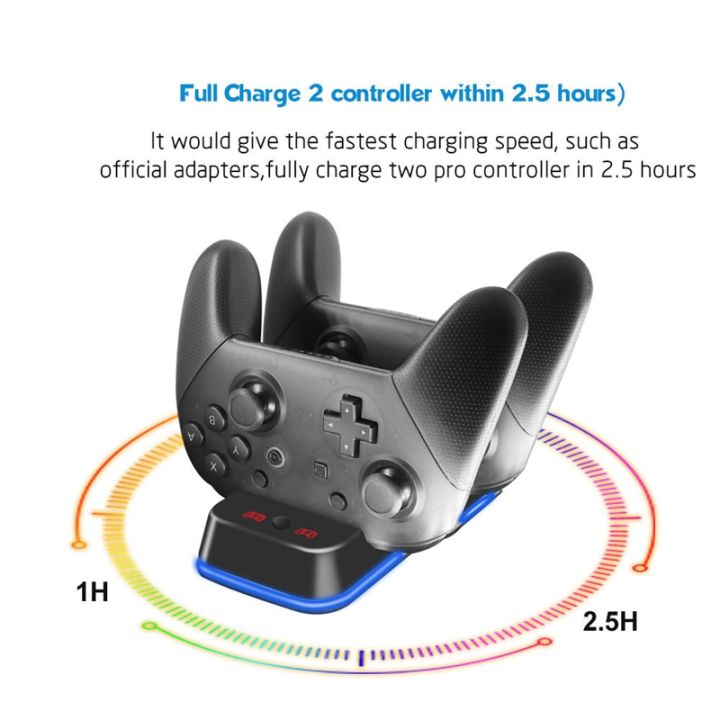 switch pro controller charging light