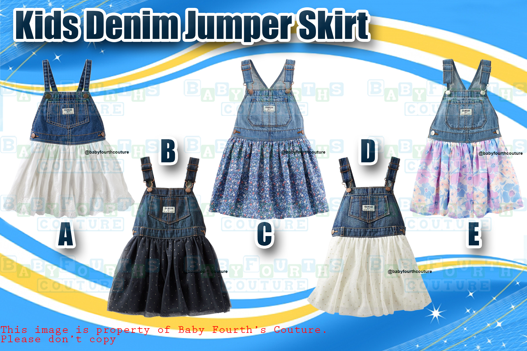 baby denim jumper dress
