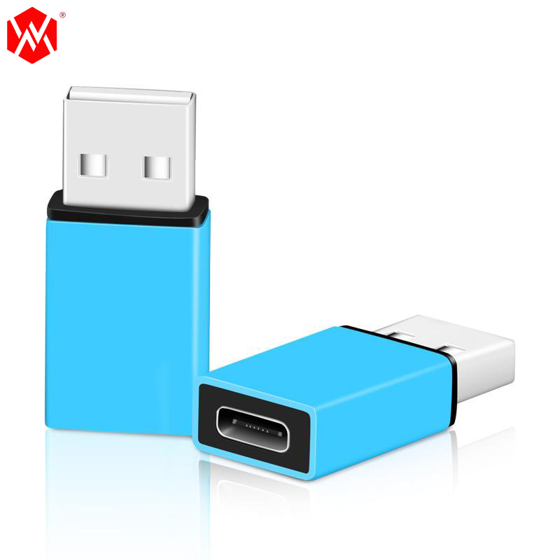 WM012 USB C Adapter USB A 2.0 Male to Type C Female Connector Typec