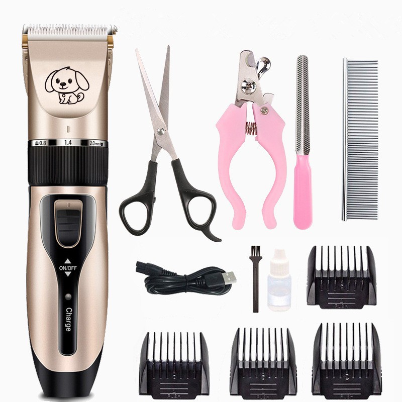 Low Noise Low Vibration Dog Shaver Black and Gold Otstar Dog Clippers Rechargeable Cordless Dog Grooming Clipper Kit for Dogs Cats and Other Animals with Stainless Steel Comb and Scissors 