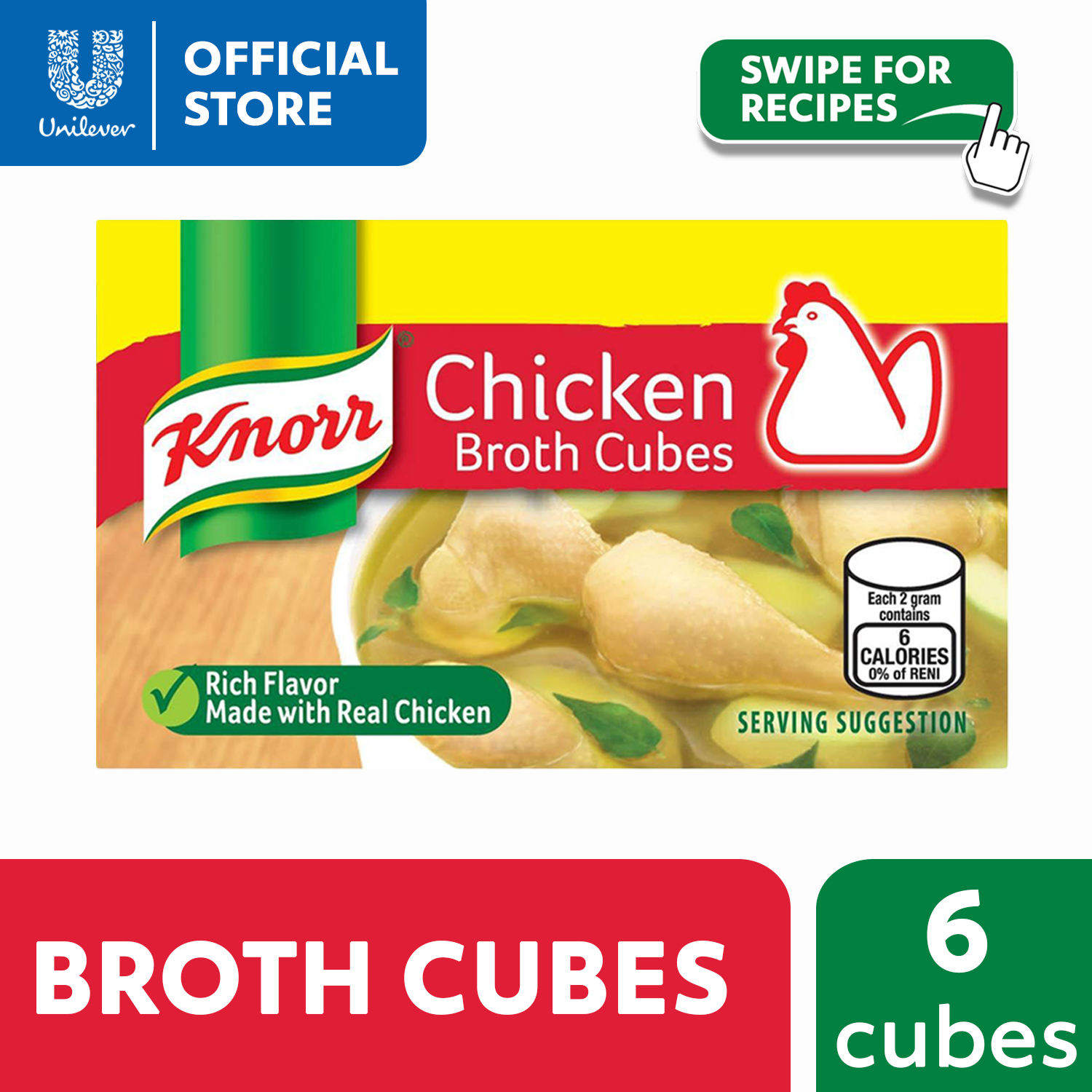 Knorr Chicken Broth Cubes Pantry 60g | Lazada PH