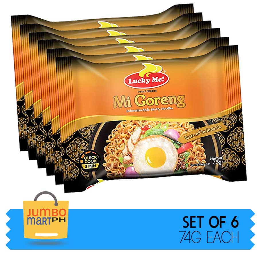 LUCKY ME MI GORENG 74G / SET OF 6 Lazada PH