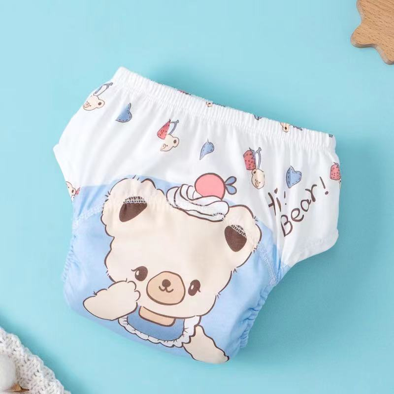 Waterproof Cotton Adult Baby Training Pants Magical girl with bow Reusable  Infant Shorts Underweaer Cloth Diapers