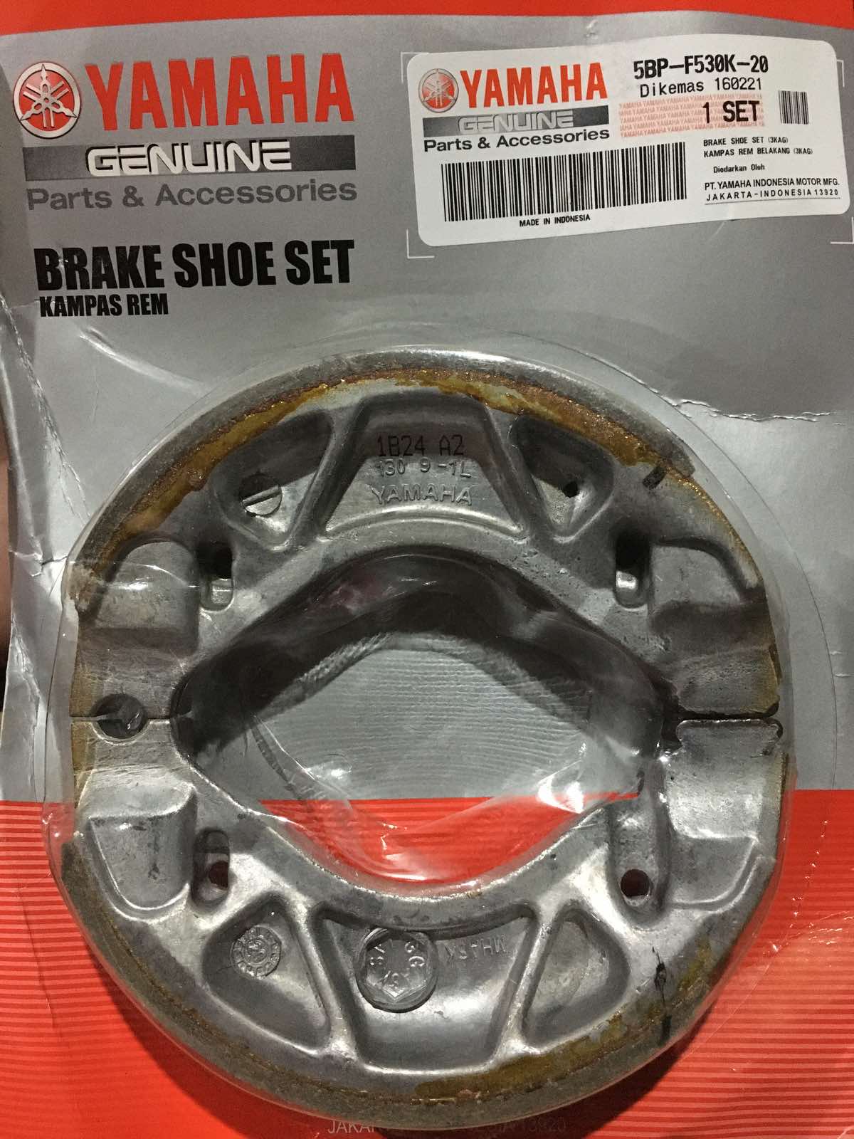 Brake Shoe AEROX REAR 5BPF530K20 Yamaha Genuine Lazada PH