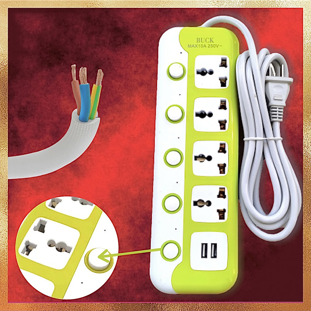Electric Extension Separate Switch Socket Extension Cord with Usb Power