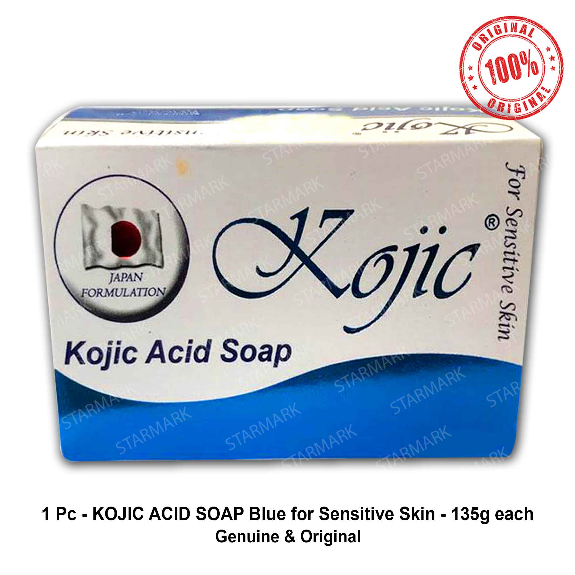 Kojic Soap BLUE for Sensitive Skin by Sutla, Kojic Acid Soaps, Japan ...