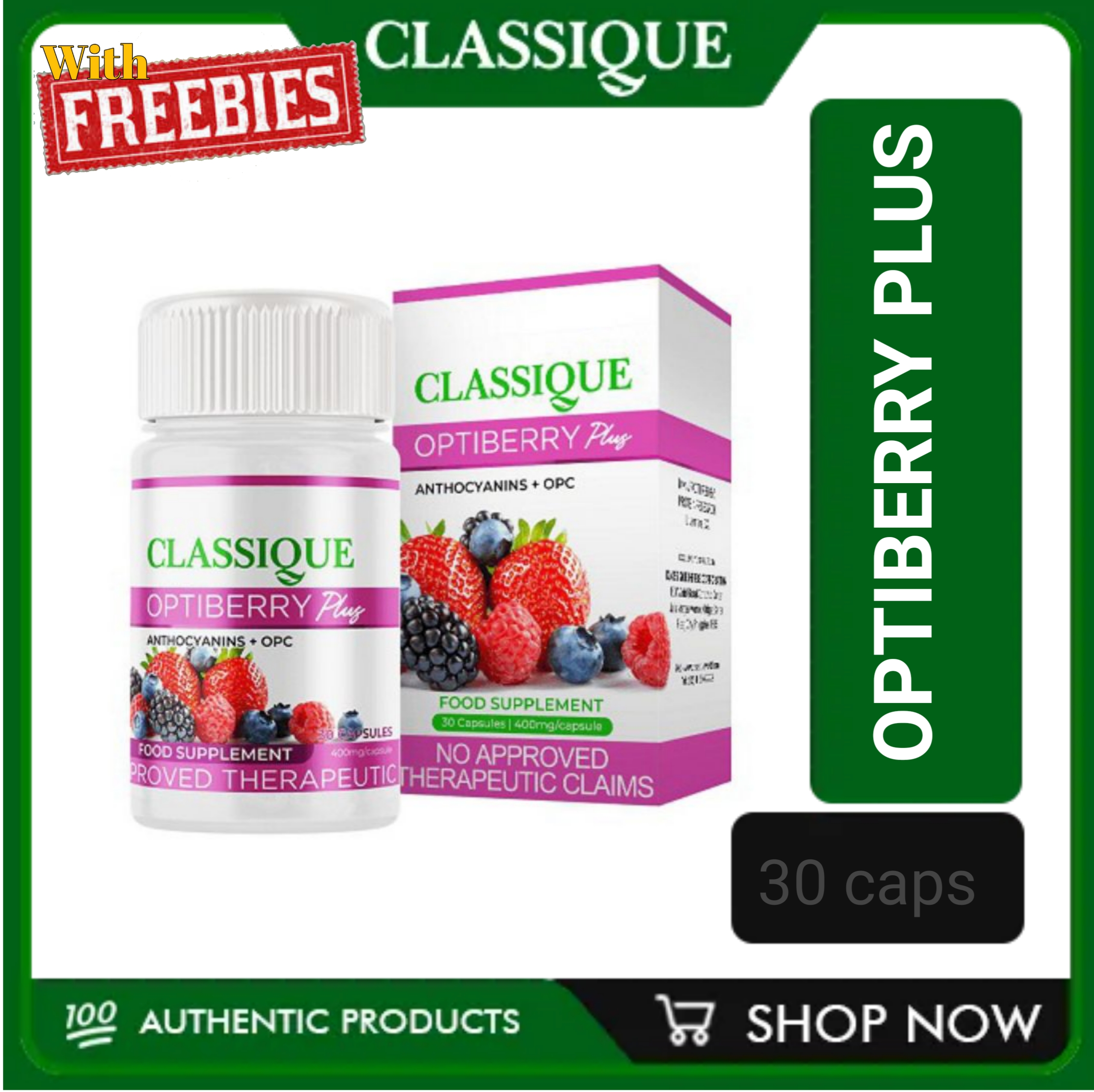 Optiberry OPTIBERRY PLUS by CLASSIQUE Food Supplement | Lazada PH