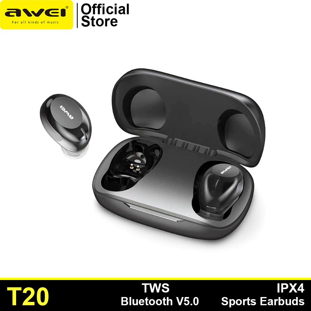 Awei T20 In Ear Bluetooth V5.3 TWS True Wireless Sports Earbuds