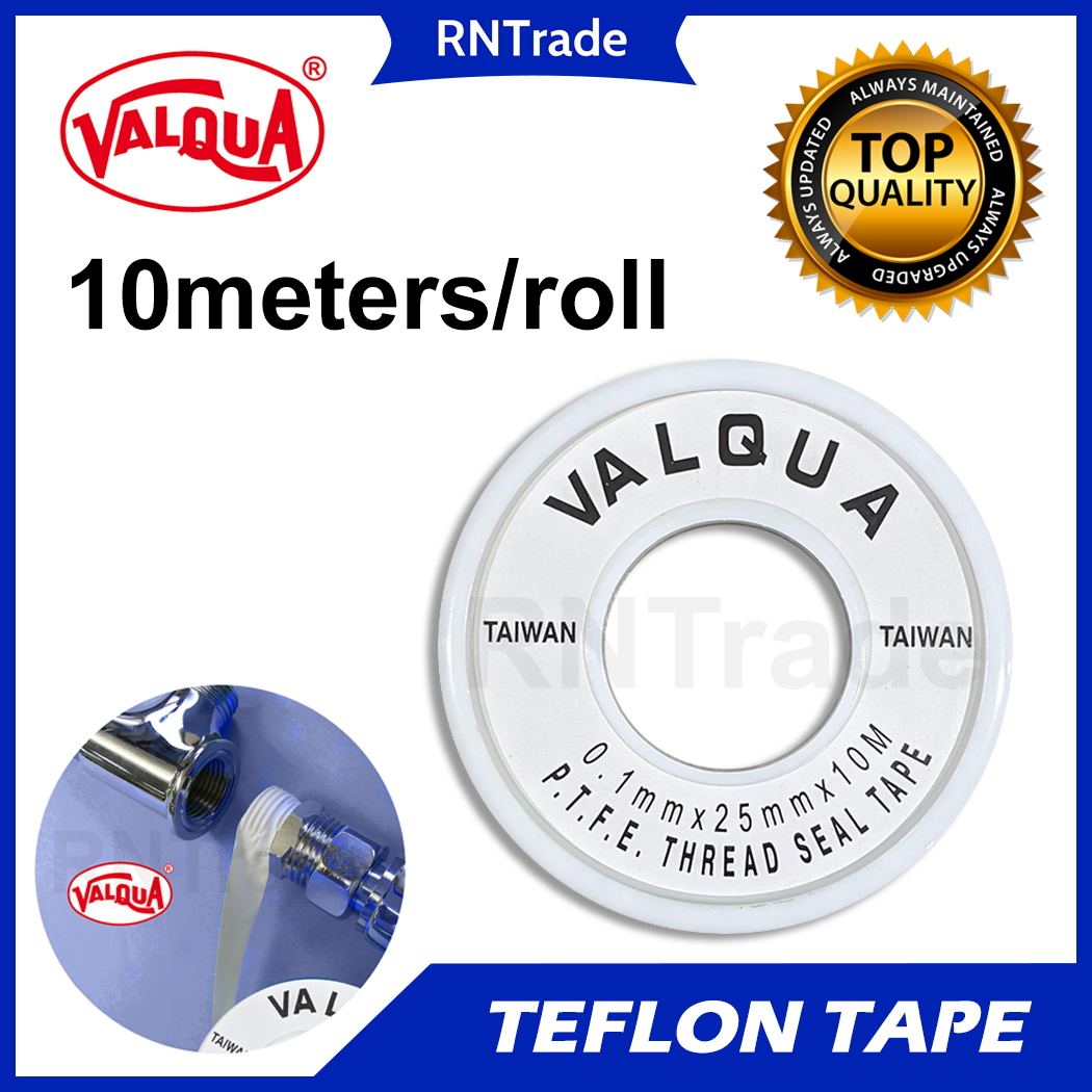 10m Teflon Tape / Thread Seal Tape 1/2in, 1in for piping leaks BRAND