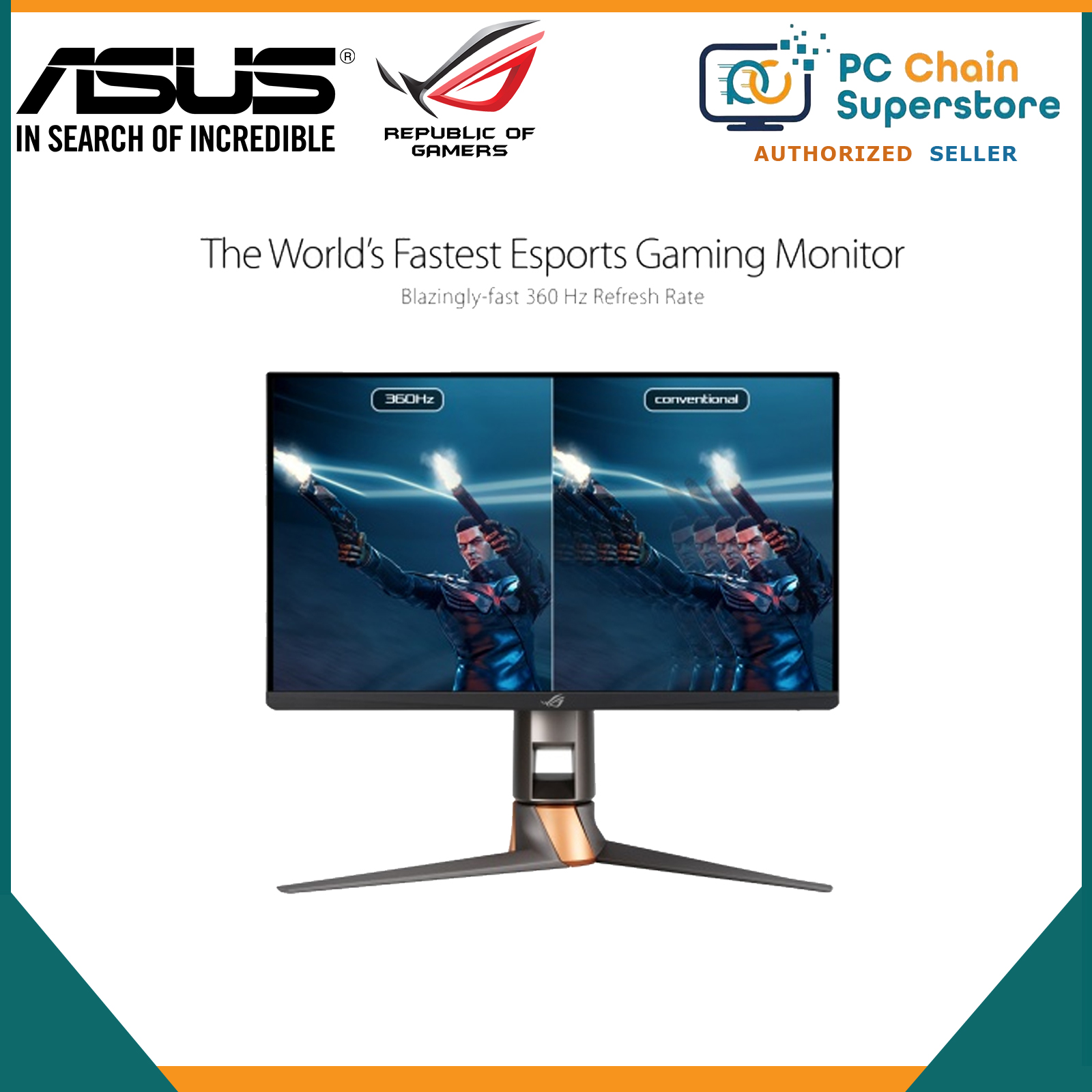 Ecran PC Gaming Asus ROG Swift 25 (PG259QN) au Maroc