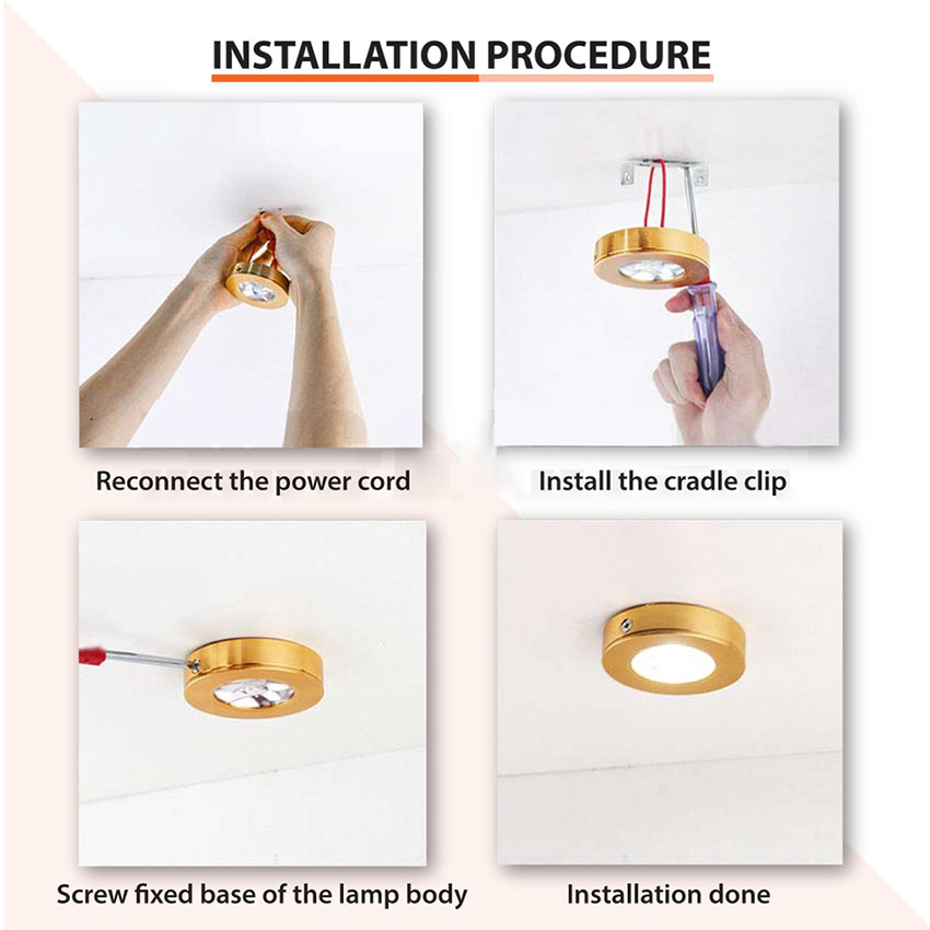 Vimite Surface Mounted Ceiling Light 3W LED downlight Ultra Thin Driverless cob Mini spot lights 220V indoor Cabinet Cupboard Lamp
