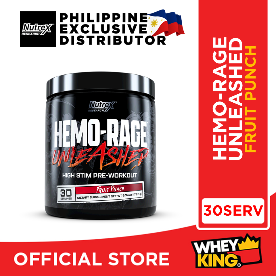 Nutrex HemoRage Unleashed 30 Servings PreWorkout Lazada PH