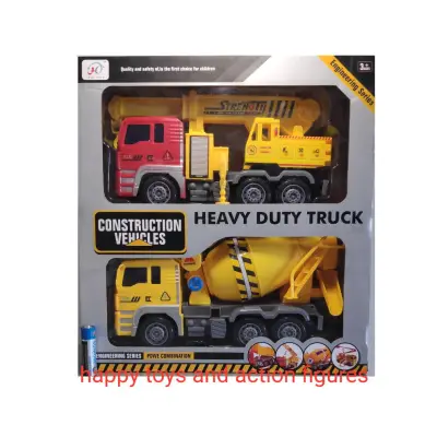 TRUCK TOY SET 2 PIECES CONSTRUCTION VEHICLES TRUCK SET TOY CAR FOR KIDS