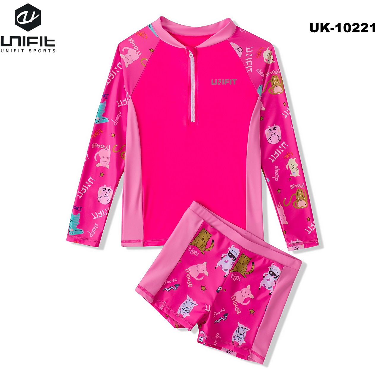 UNIFIT Kids Rush Guard Terno Swimming Attire Girl UK10221 Lazada PH