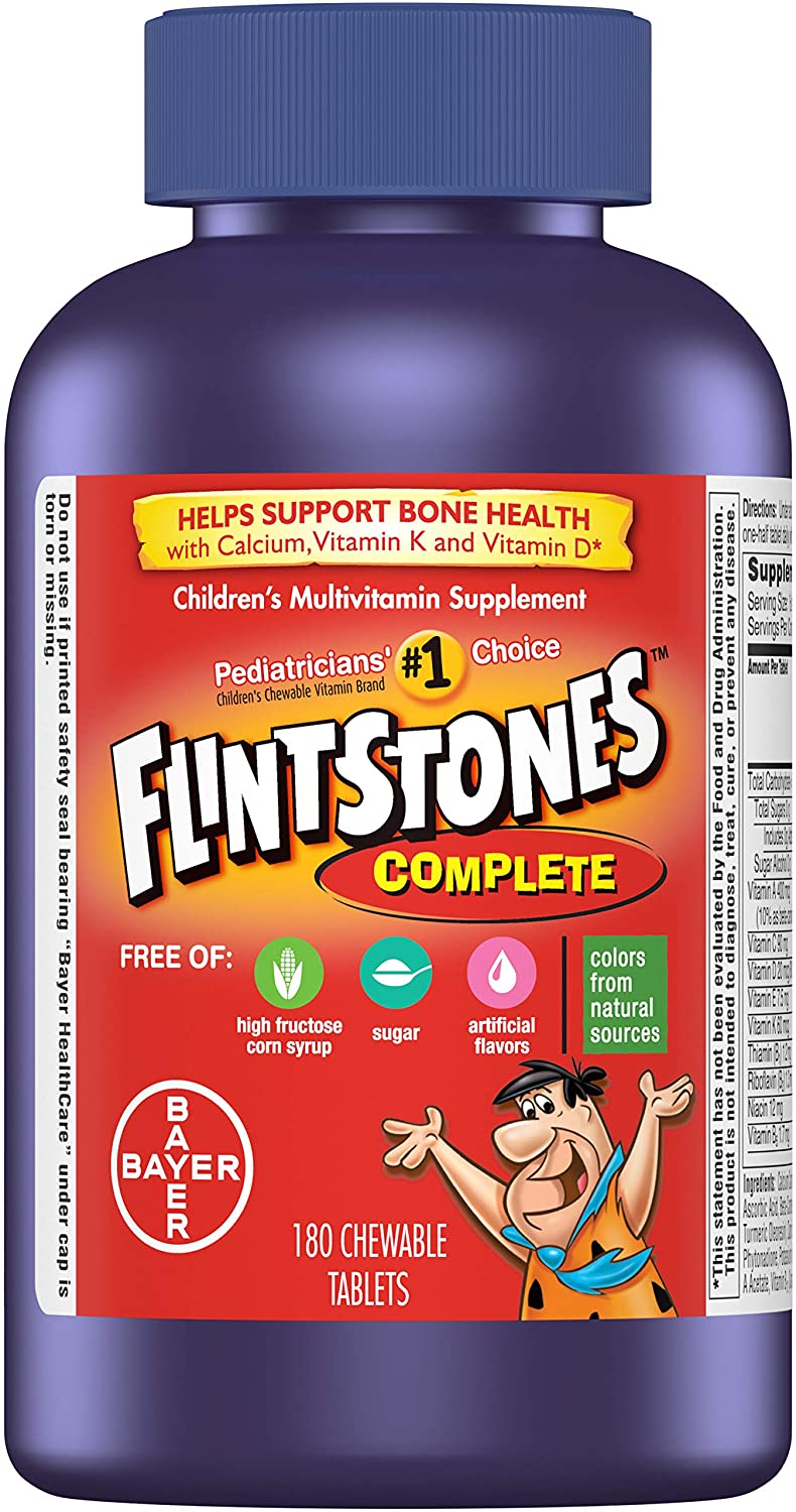 Flintstones Complete Children's Multivitamin with Calcium, Vitamin K