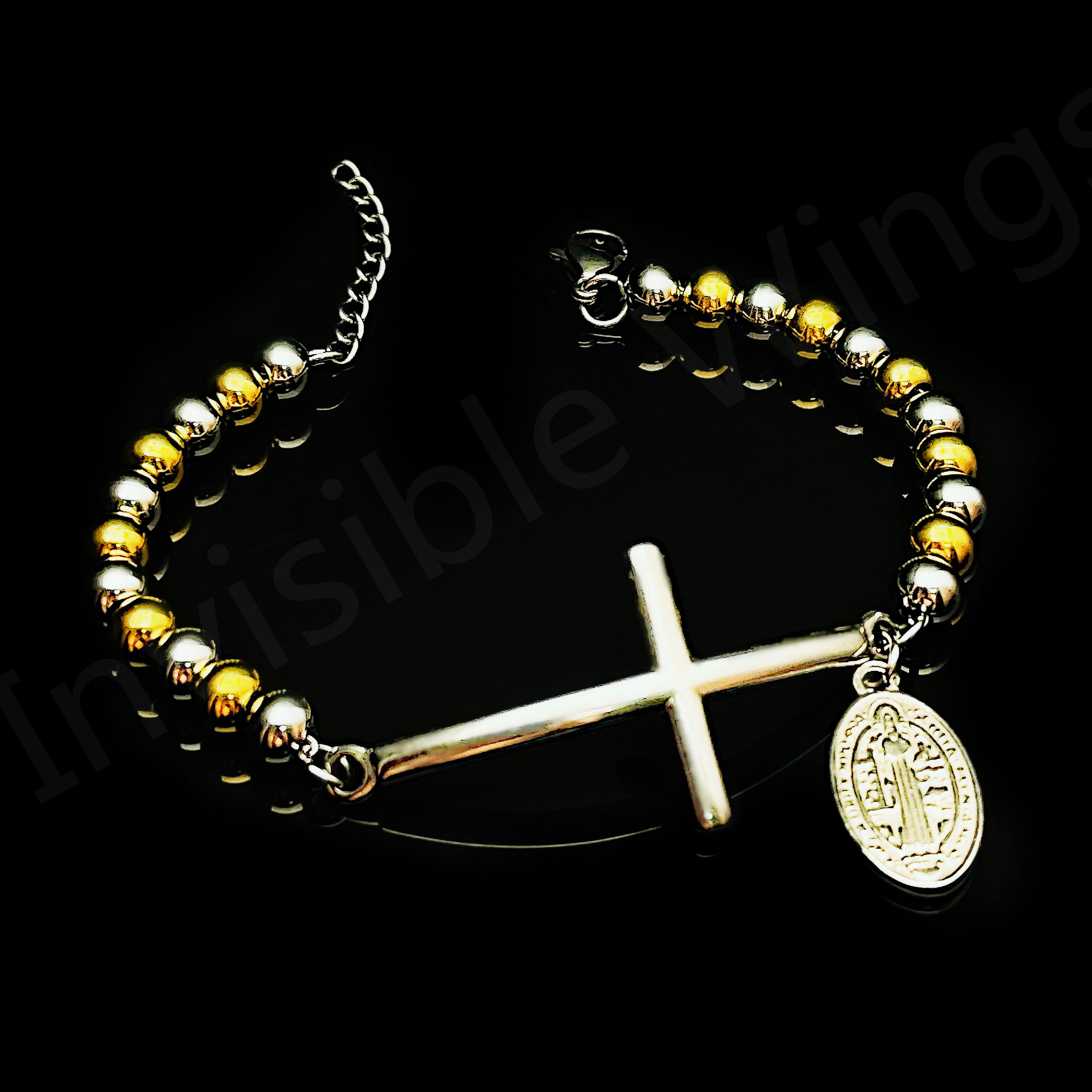 Mens on sale rosary bracelet