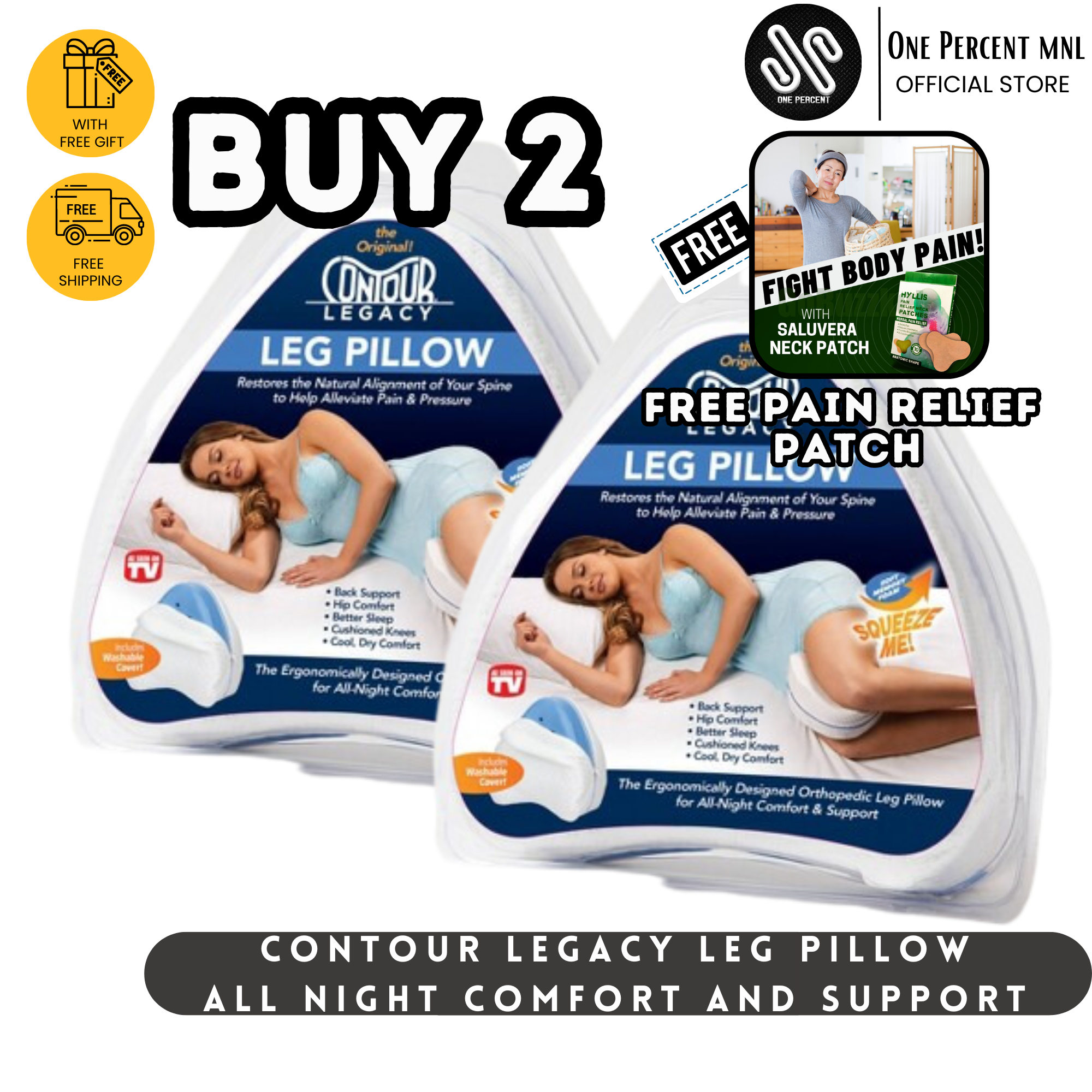 As Seen on TV Contour Legacy Leg Pillow