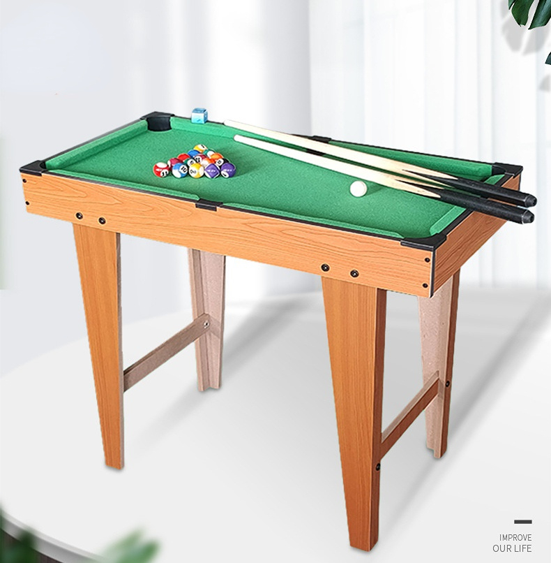 Mini billiard table for Kids wooden with tall feet pool table set taco billiards billiard table