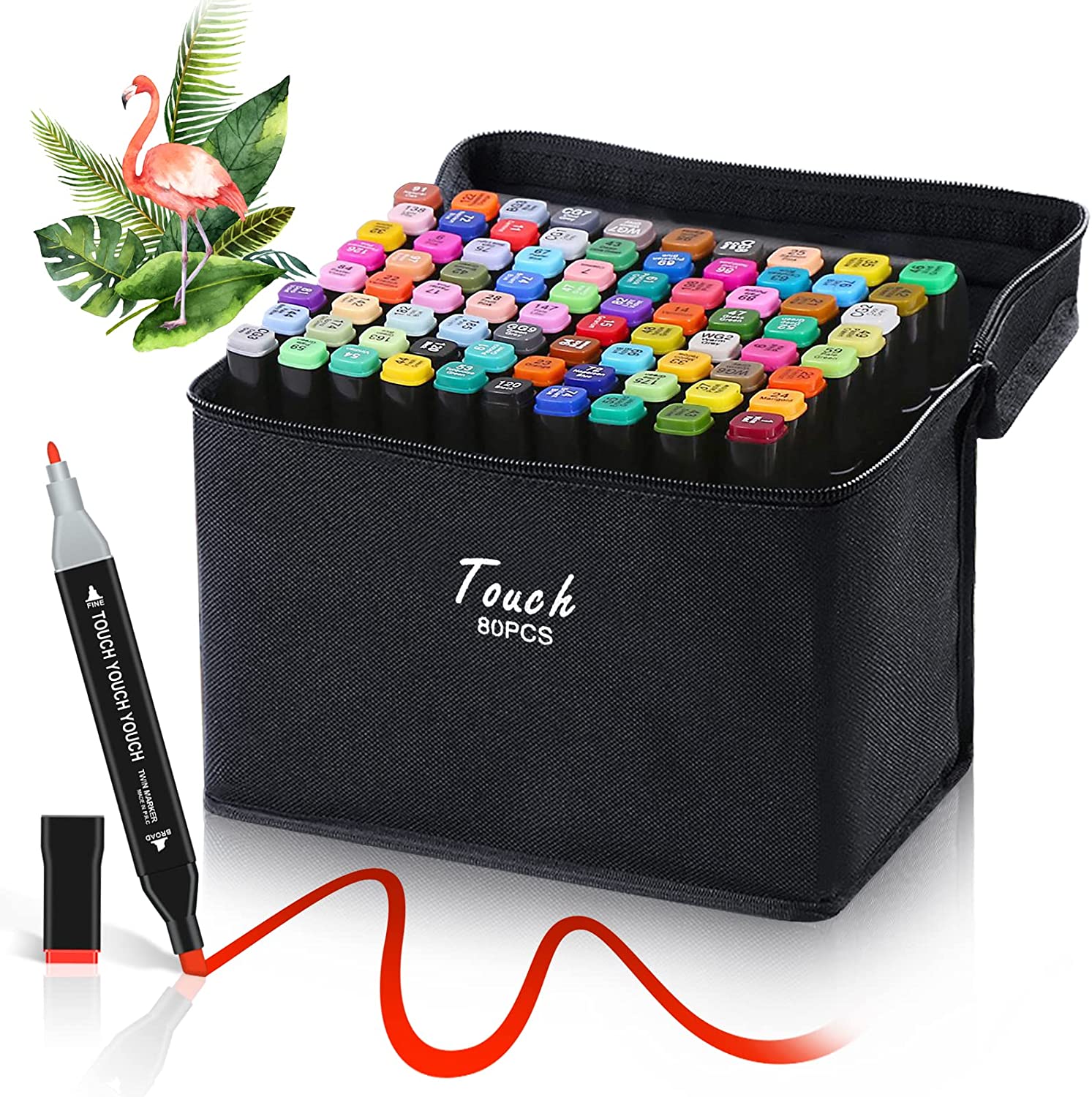 Touch Professional 80 Alcohol Markers Drawing Set Double Tip Art