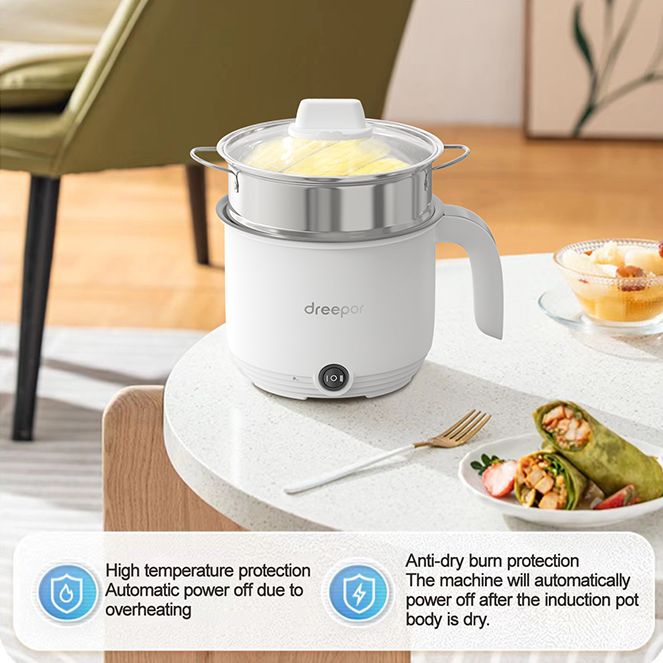  Electric Cooker Rice Cooker (1.8 liters / 300W / 220V) Home  Insulation Function Quality Inner Pot Spoon Steamer Mini Heart-Shaped  Dormitory Small Appliances Can Accommodate Up to 2 People (B) 