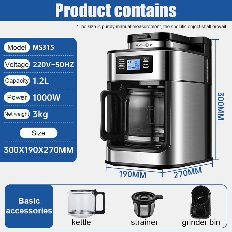 SOTIME Americano/Espresso Coffee Maker household portable Fully