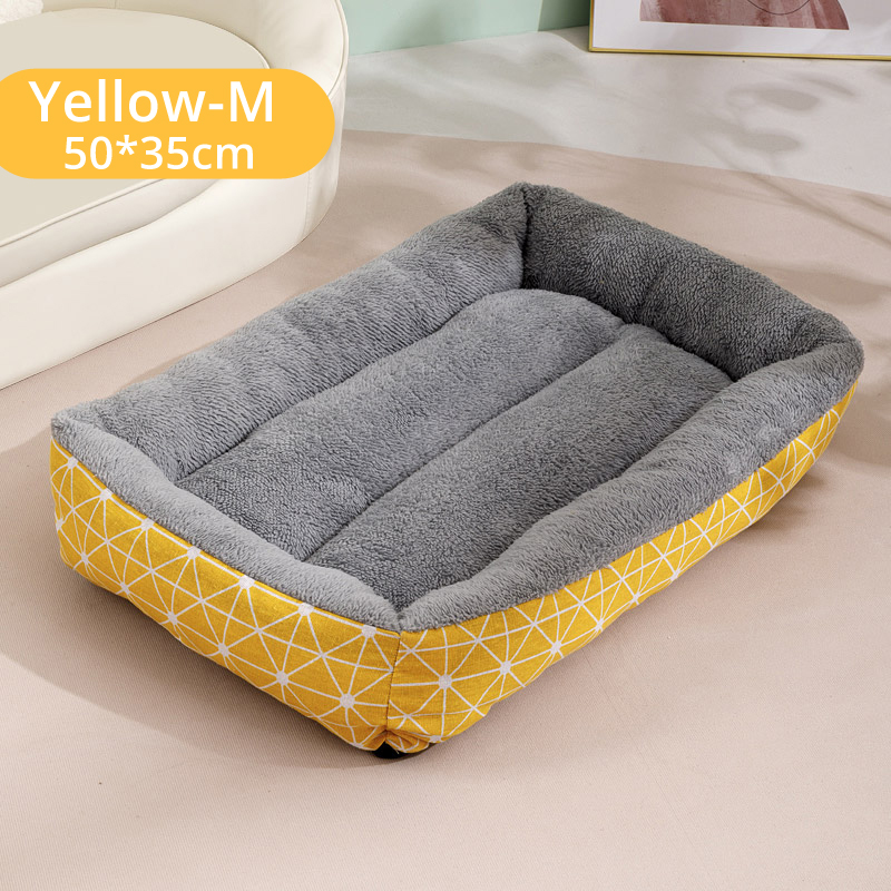 Dog Bed for Large Medium Small Dogs, Rectangle Washable Sleeping Puppy